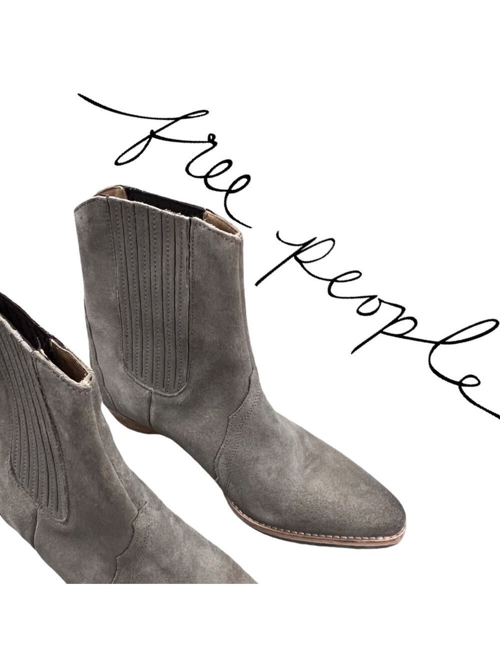 NWOB $179 Free People Western Chelsea Boot Suede